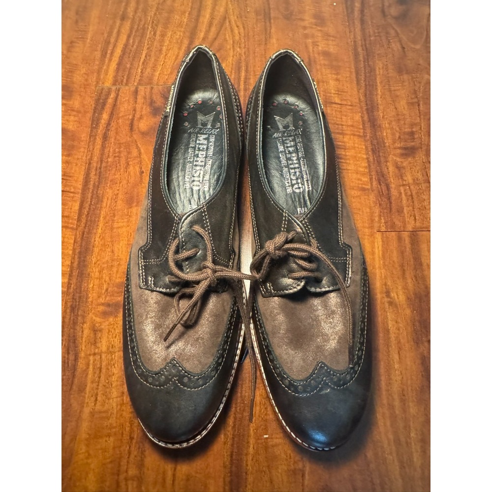 Mephisto Selenia Womens Oxford Shoes US 9 Lace-Up Air-Relax Wingtip Derby Dress - Picture 2 of 8
